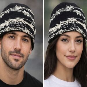 G59 Records Throttle Skull Cap Black/White Barbed‎ Wire Beanie Suicide boys NWT